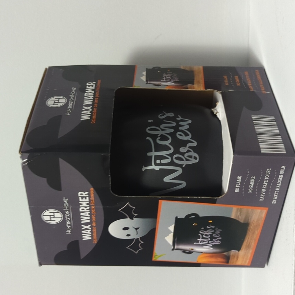 NIB HUNTINGTON HOME WAX WARMER WITCH'S BREW NO FLAME NO SMOKE 25 W HALOGEN BULB